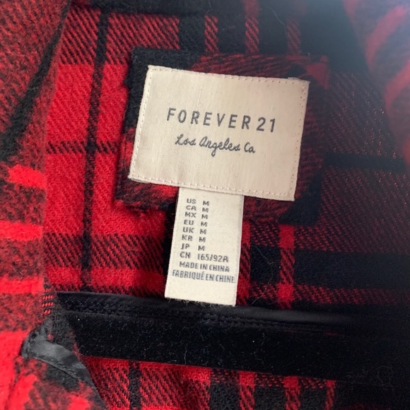 Forever 21 fleece plaid - Picture 3 of 5